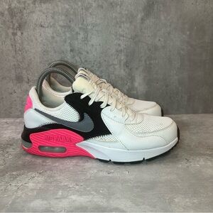 Nike Air Max 90 Sneakers CD5432-100 Womens sz 7.5 - white/black/pink